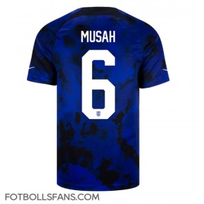 Förenta staterna Yunus Musah #6 Replika Bortatröja VM 2022 Kortärmad